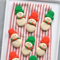 Snowmen Butter Cookies_image