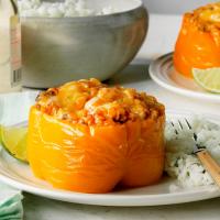 Pressure-Cooker Mexican Stuffed Peppers image