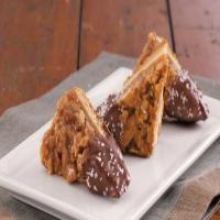 Chocolate-Dipped Pecan Wedges image