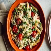 Penne with Asparagus and Cherry Tomatoes (Spring) image