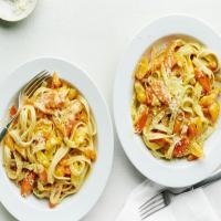 Pasta Primavera with Carrots, Bell Peppers and Squash image