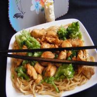 Asian Noodles With Chicken and Scallions image