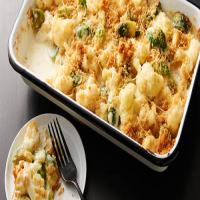 Creamy Brussels Sprouts and Cauliflower Gratin_image