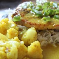 Curried Pork Chops and Cauliflower with Basmati Rice_image