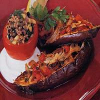 Braised Eggplant with Onion and Tomato image