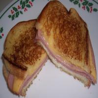 Grilled Ham and Cheese Sourdough Sandwiches image