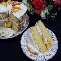 Peaches 'n Cream Cake image