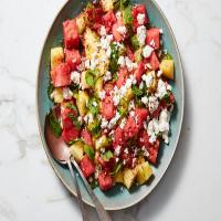 Spicy Watermelon Salad With Pineapple and Lime image
