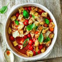 Chicken bake with garlic croutons image