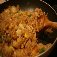 Pineapple Fried Rice from Cooked (Leftover) Rice and Chicken_image