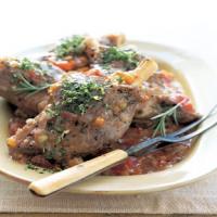 Lamb Shanks with Tomatoes and Fresh Herbs_image