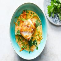 Grouper Fillets With Ginger and Coconut Curry image