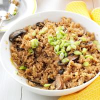 Pressure-Cooker Mushroom Rice Pilaf image