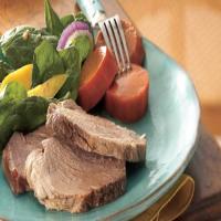 Slow-Cooker Brown Sugar-Topped Pork with Sweet Potatoes_image