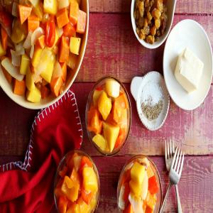Sweet Potato and Mango Bake image