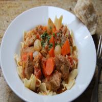 Easy Veal Stew With Egg Noodles_image