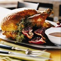 Roast Turkey with Pomegranate Gravy_image