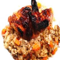 Crispy Chicken a L'Orange and Brown Rice image
