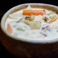 Savory, Zesty Cream of Potato Soup image