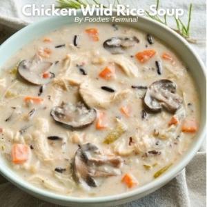 Instant Pot Chicken Wild Rice Soup » Foodies Terminal_image