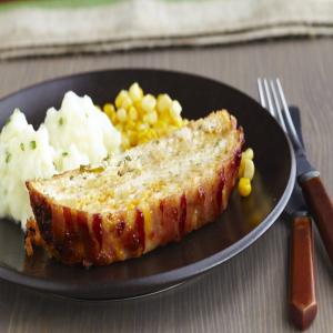 Bacon-Wrapped Turkey Meatloaf image