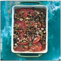 Baked Tomatoes with Hazelnut Bread Crumbs image