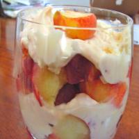 Stone Fruit Trifle With Lemon Balm (Or Verbena or Mint) Cream image