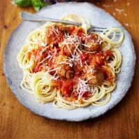 Cooking with kids: Spaghetti & meatballs with hidden veg sauce image