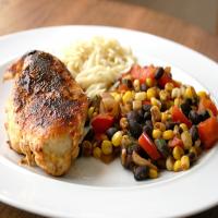 Chicken With Balsamic Succotash image