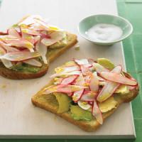 Radish and Avocado Sandwich image