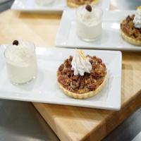 Candied Bacon and Pecan Meringue Tart with Coffee Frozen Custard image