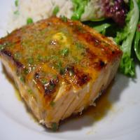 Grilled Salmon With Chipotle-Herb Butter image