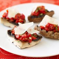 Grilled stuffed portobello mushrooms_image