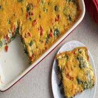 Cheesy Egg and Spinach Casserole_image