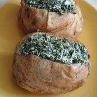 Spinach-Topped Baked Potatoes image