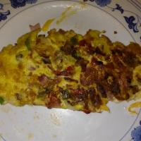 Six-Egg Omelet with Veggies and Cheese image