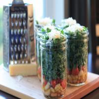 Kale and Cannellini Bean Salad in a Jar image