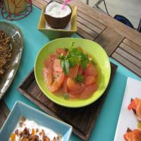 Grapefruit Salad with Honey-Mint Dressing image
