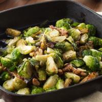 Michael Symon's Brussels Sprouts with Walnuts and Capers_image