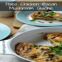Chicken Bacon Mushroom Quiche Recipe - (4.7/5) image