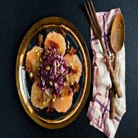 Pink Grapefruit and Radicchio Salad with Dates and Pistachios image