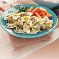 Creamy Pesto Chicken and Bow Ties_image