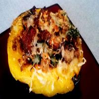 Sage,sausage and Spinach Stuffed Acorn Squash_image