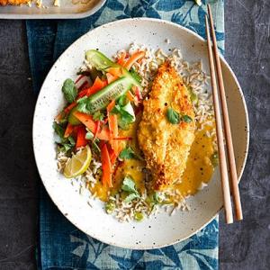 Healthy chicken katsu curry_image