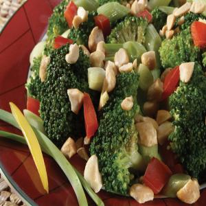 Asian Broccoli and Red Peppers with Peanuts_image