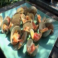 Grilled Clams on the Half Shell with Serrano Ham image
