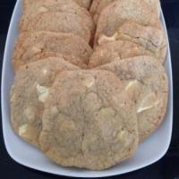 White chocolate and macadamia nut chewy cookies image