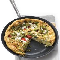 Tomato and Leek Frittata with Goat Cheese image