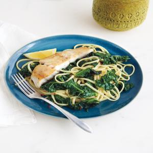 Linguine with Kale and Cod_image