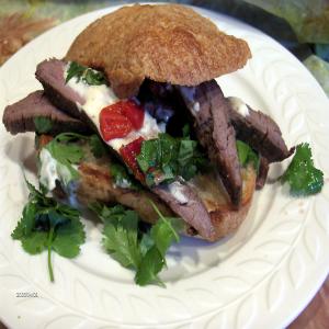 Bbq (or Broiled) Flank Steak Sandwiches_image